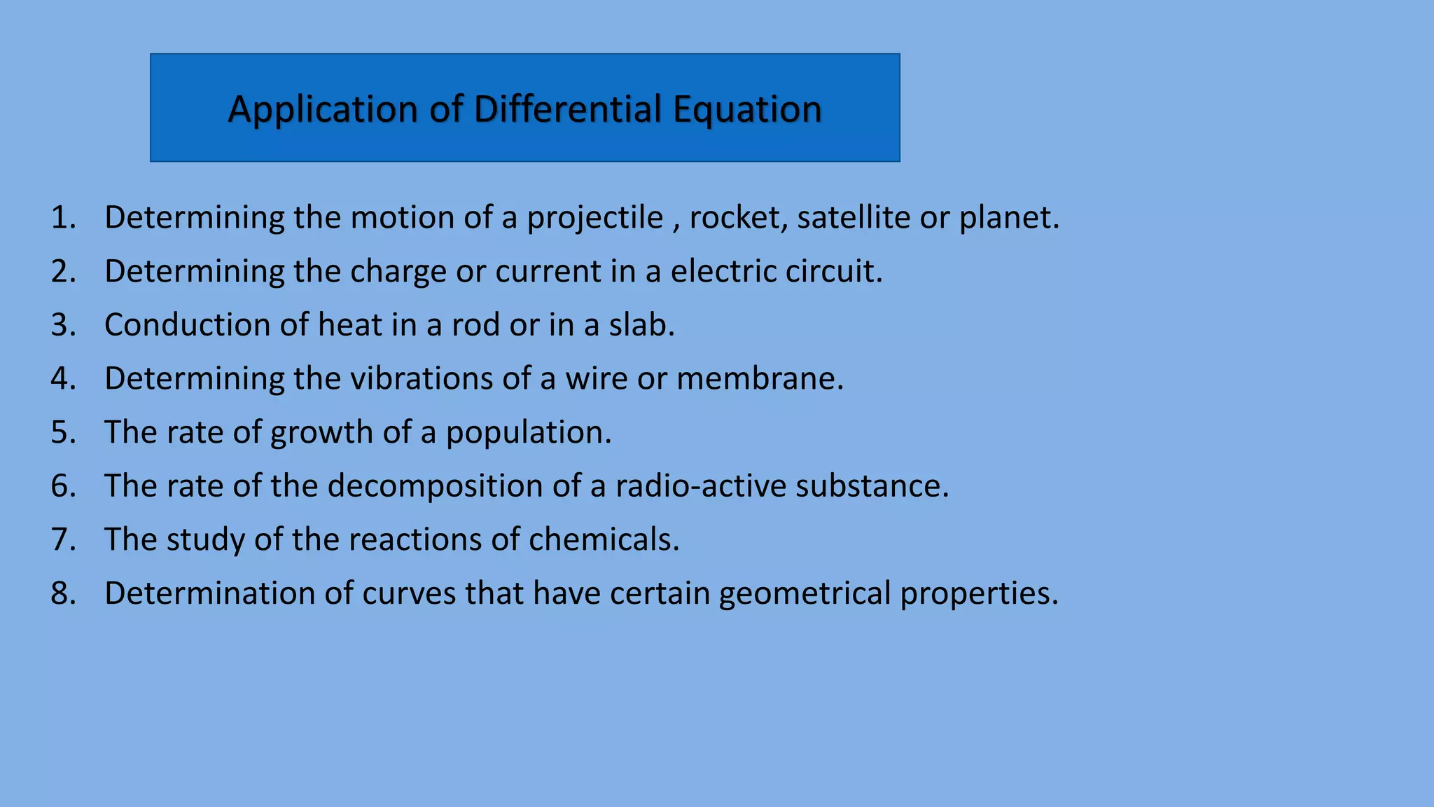 introduction to differential equations | PPTX