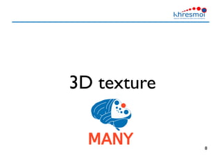 8
3D texture
 