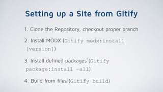 Solving the Workflow - Building MODX.today with Gitify (2015-05-21, Alkmaar)