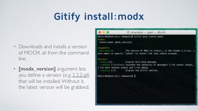 gitify modx