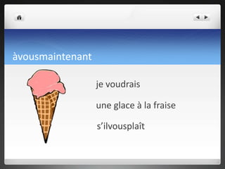 une glace au citron M