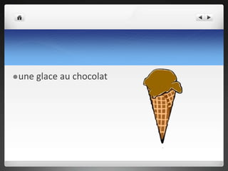 une glace à la fraise