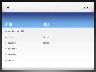 une glace à la vanille F