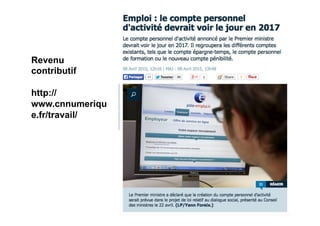 Revenu
contributif
http://
www.cnnumeriqu
e.fr/travail/
 