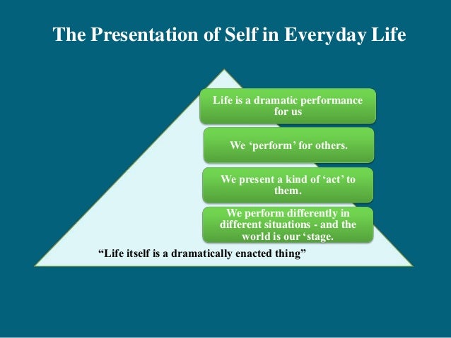 what does term presentation of self mean