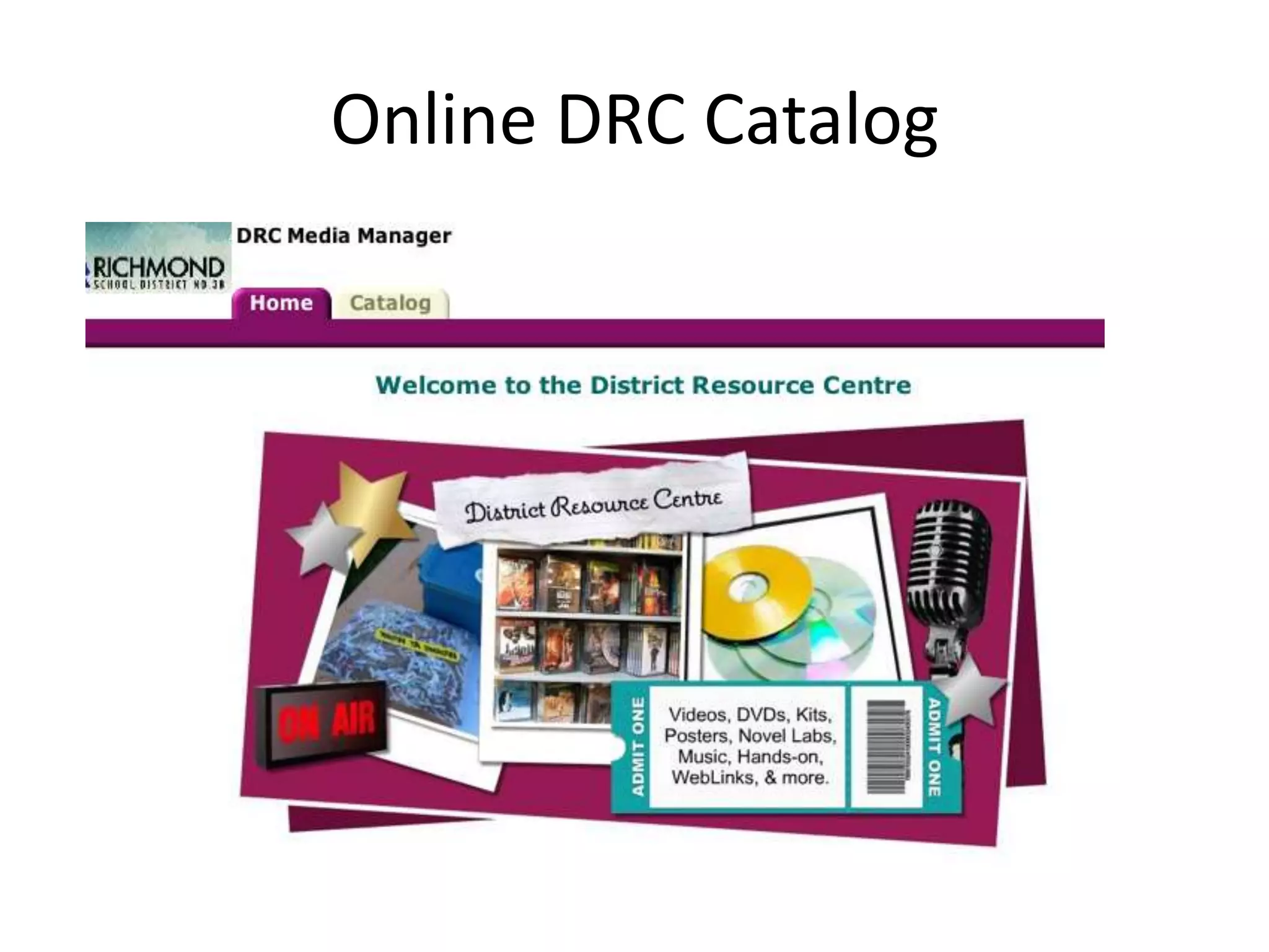 Online DRC Catalog

 