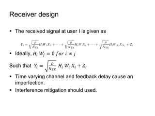 Receiver design
 