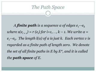 Sequence Path Skew Products on Directed Graphs | PPTX