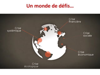 Un	monde	de	défis…
 