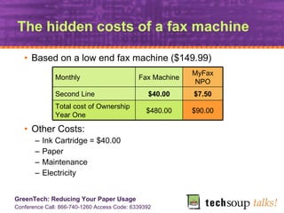 GreenTech: Reducing Your Paper Usage | PPT
