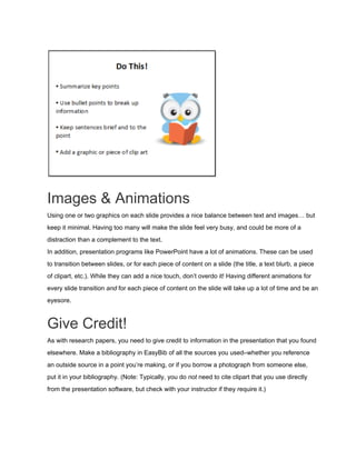 Presentation guidelines | PDF