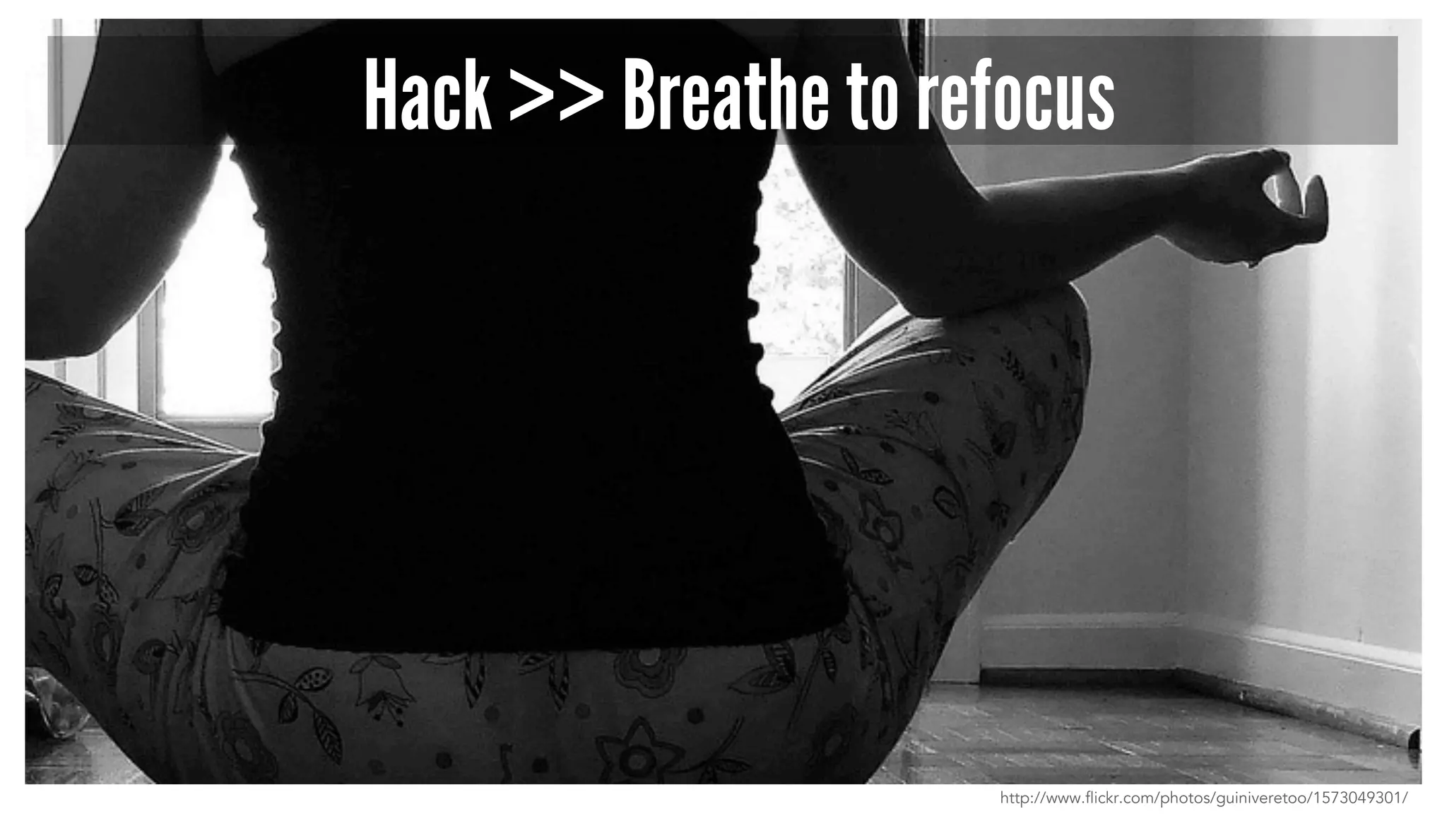 Hack >> Breathe to refocus
http://www.flickr.com/photos/guiniveretoo/1573049301/
 