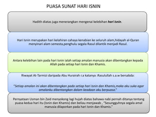 Niat puasa enam dan sunat isnin khamis