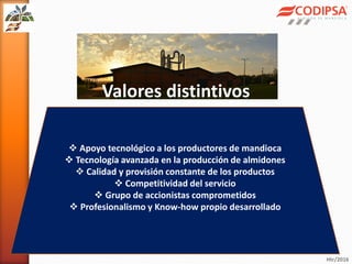 Codipsa: Liderando la exportaciónde fécula de mandioca con responsabilidad social