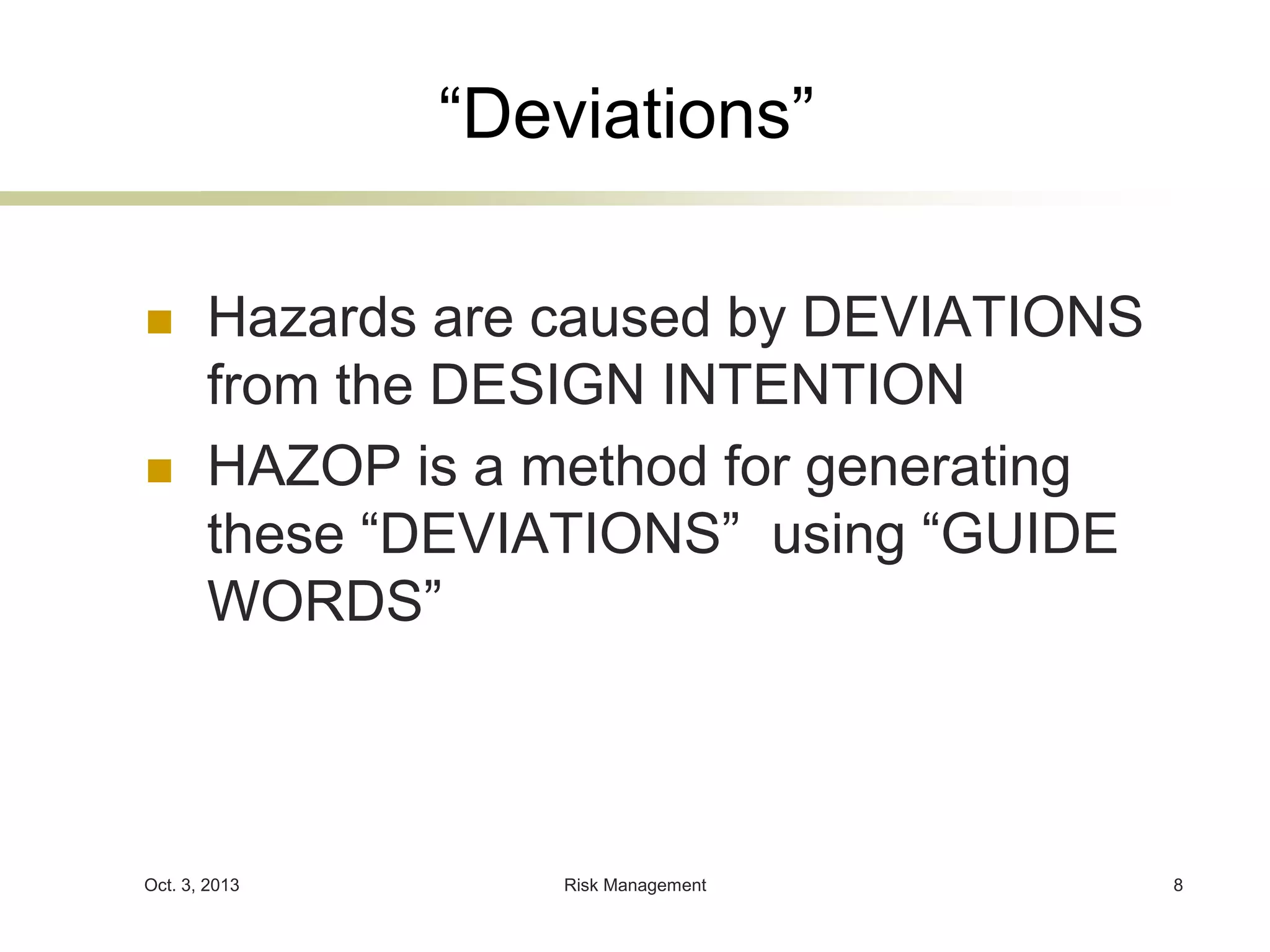 Presentation hazop introduction | PPTX