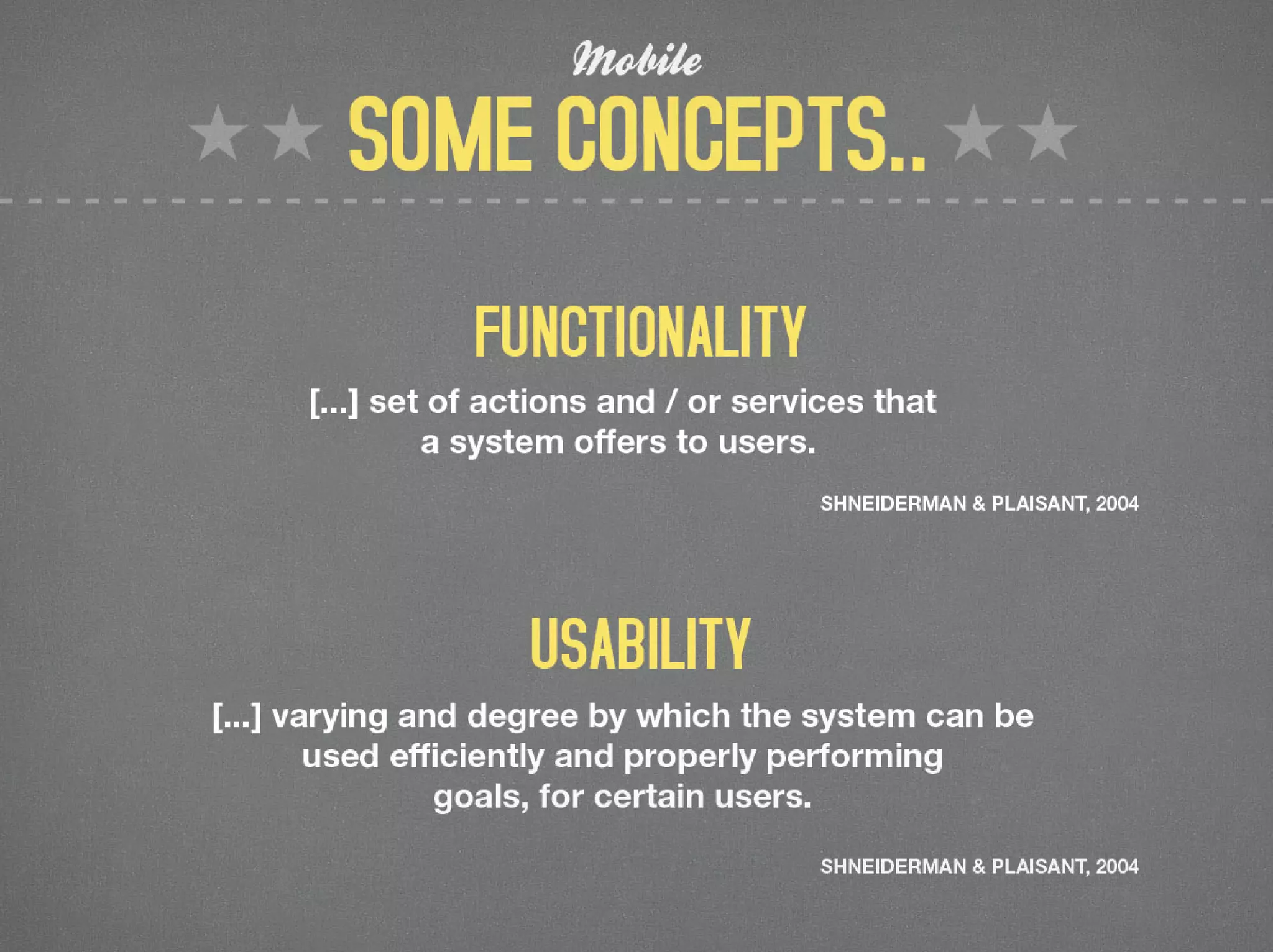 HCI Principles for Mobile Devices
