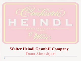 Walter Heindl GesmbH Company
Dana Almashjari
 