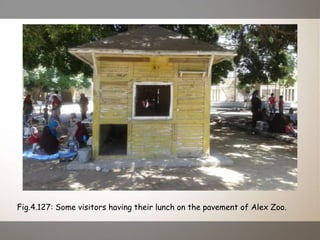 Fig.4.127: Some visitors having their lunch on the pavement of Alex Zoo.
 