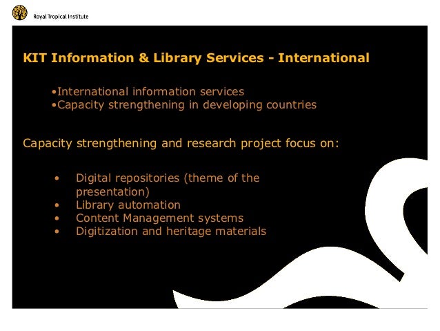 Open Access Repository Capacity Strengthening Programme for Africa (OA-RCSP) Slide 2