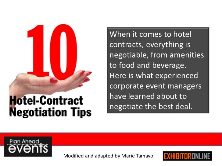 Hotel Negotiation