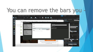 You can remove the bars you -
 