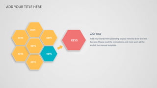 ADD YOUR TITLE HERE
KEYS
Add your words here.according to your need to draw the text
box size.Please read the instructions and more work at the
end of the manual template.
ADD TITLE
KEYS
KEYS
KEYS
KEYS
KEYS KEYS
KEYS
 