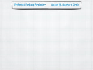Preferred Parking Perplexity   Tucson HS Teacher’s Circle
 