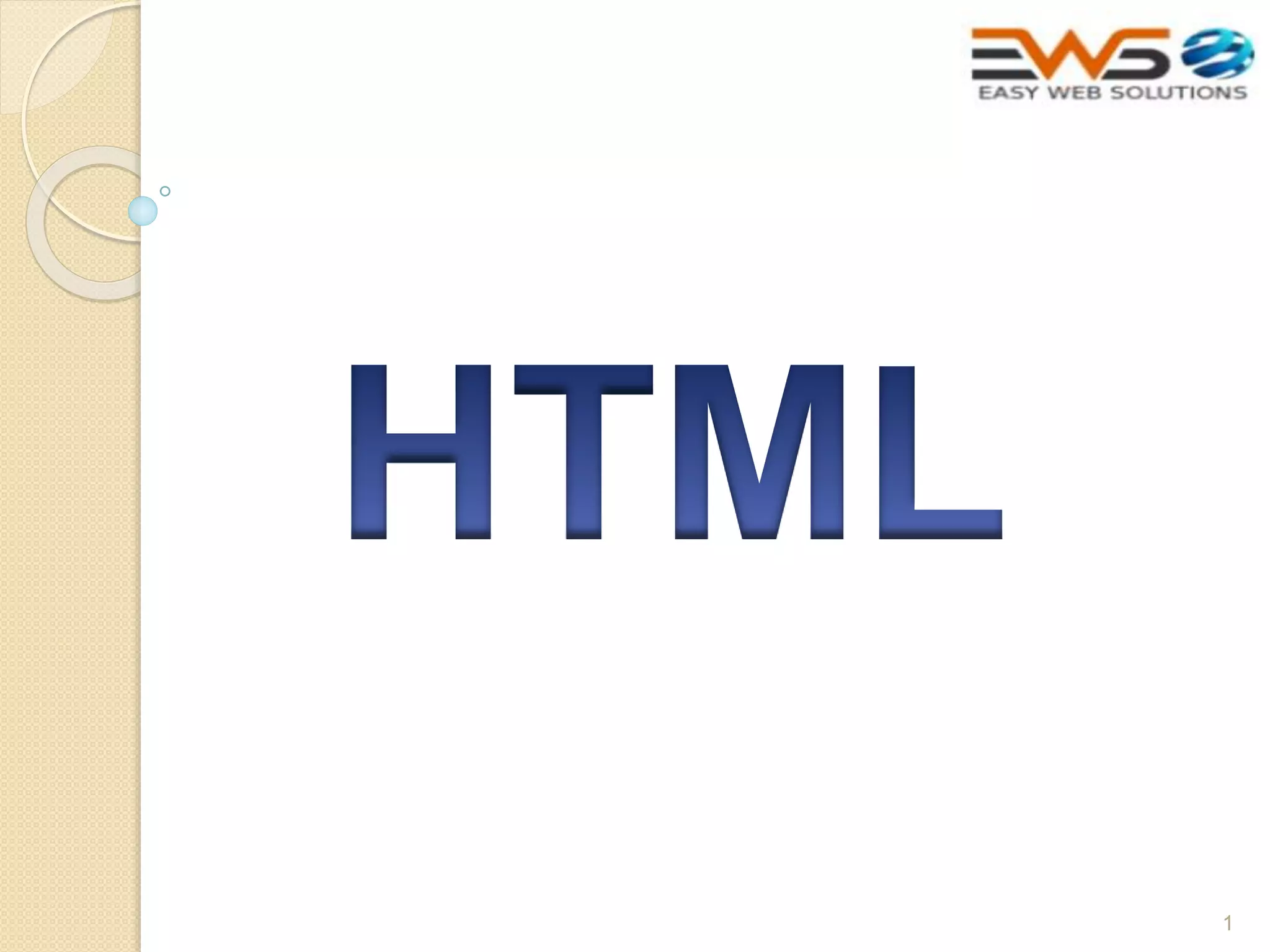 HTML Presentation | PPT