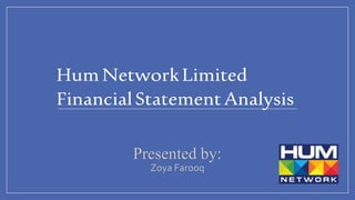 HumNetworkLimited
FinancialStatementAnalysis
 