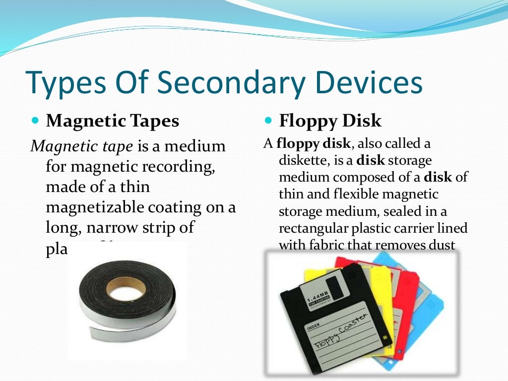 Secondary Storage Devices