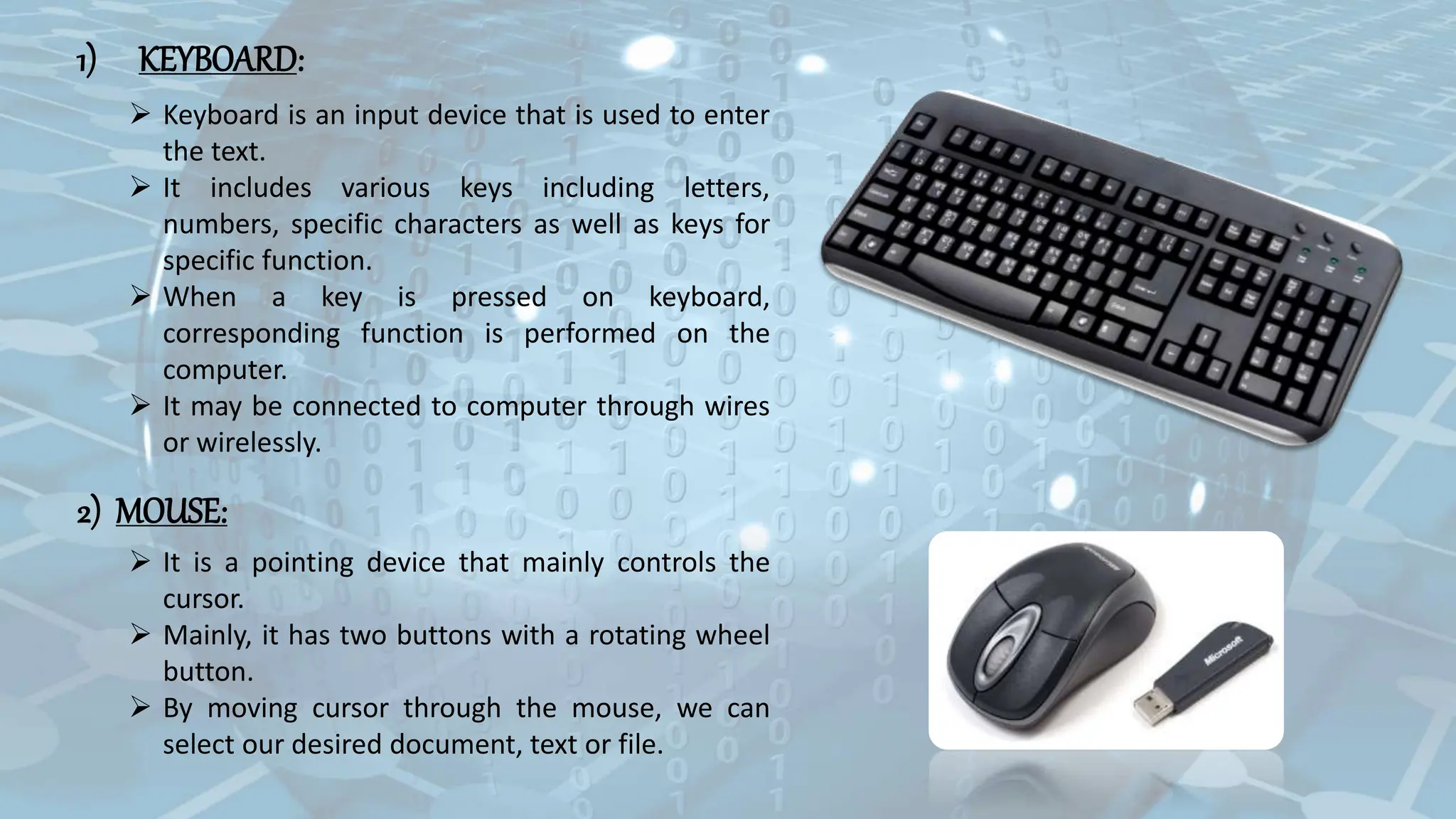 Presentation ICT 11.pptx. A detailed note on Input and Output devices ...