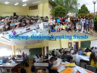 Studying, thinking & making friends
 