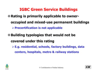 Presentation on IGBC Green service Buildings Rating System | PDF