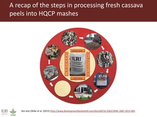 From Not-Want to Waste-Not: cassava peels as product