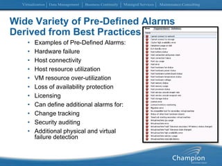  Events and Alarms User InterfaceWhat’s New vCenter Home Menu