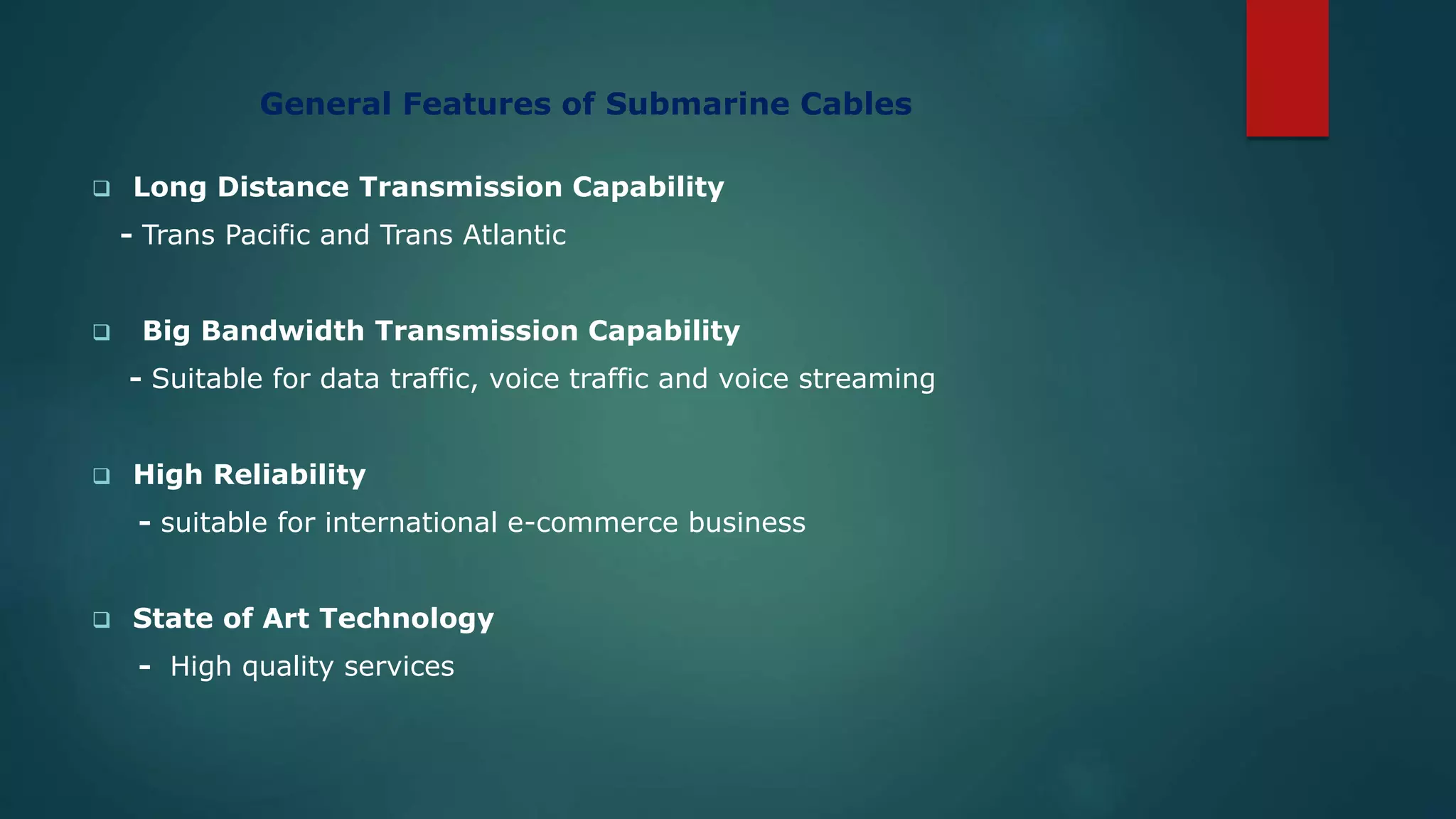 Presentation indian submarine Cable network | PPTX