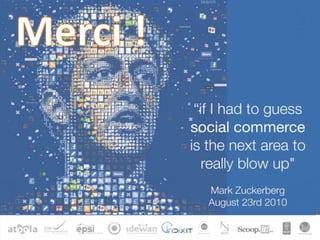 TROUVONS LES BONS PLANS3F-Commerce // Acheter sur une boutique e-Commerce FacebookAccès direct aux produits… sur la boutique en ligne(pas de paiement en ligne…mais des bons plans et une viralité exceptionnelle)L’avantage de suivre une marque sur Facebook !!