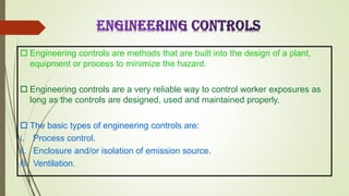 Engineering Controls Model PRESENTATION Industrial safety engineering.pptx