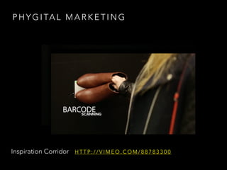 P H Y G I TA L M A R K E T I N G
Inspiration Corridor H T T P : / / V I M E O . C O M / 8 8 7 8 3 3 0 0
 