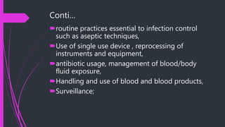 Presentation Infection Control | PPTX