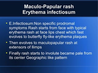 Rash differential Diagnosis of Infectious diseases | PPT
