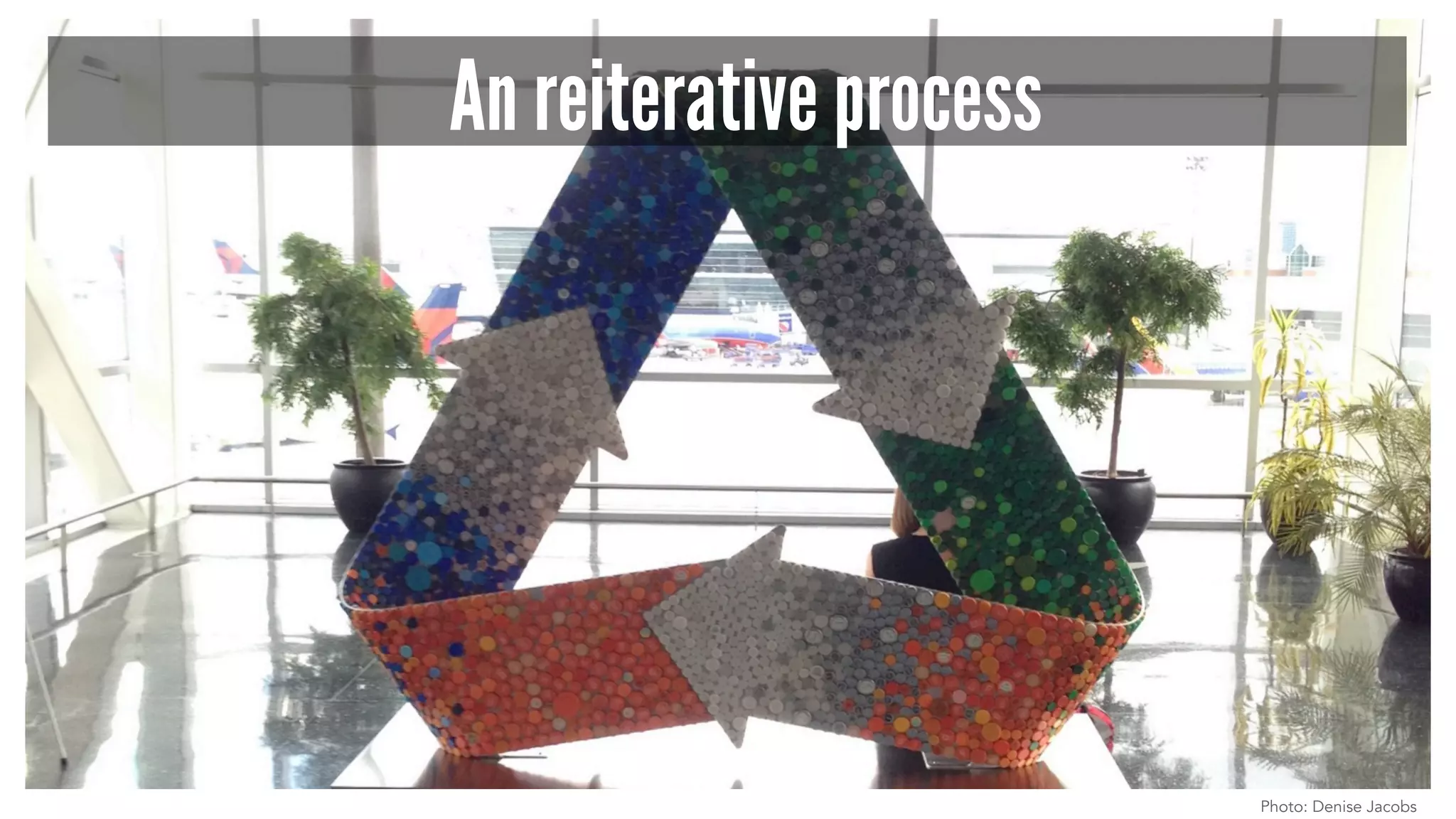 An reiterative process
Photo: Denise Jacobs
 