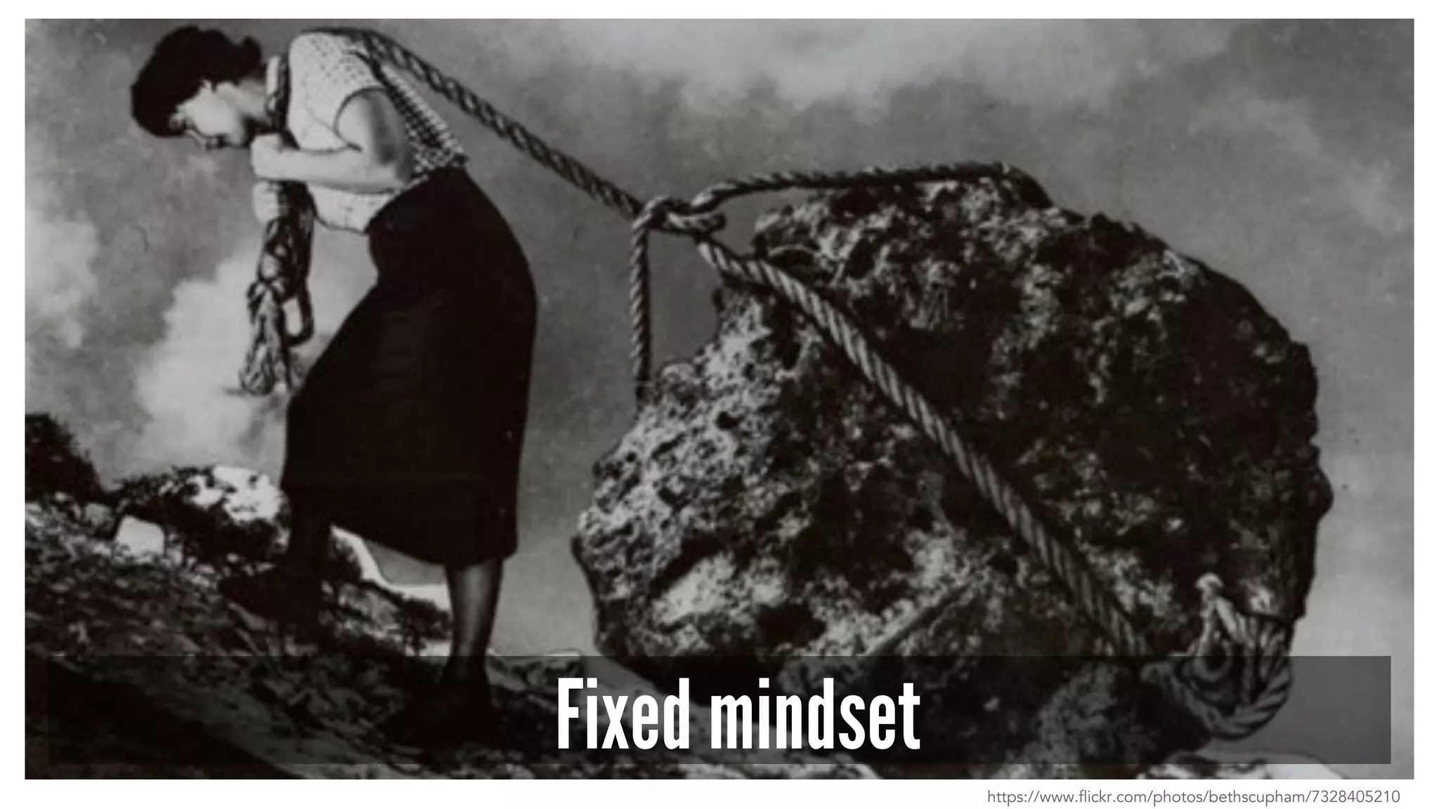 Fixed mindset
https://www.flickr.com/photos/bethscupham/7328405210
 