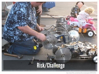 Risk/Challenge
http://www.flickr.com/photos/librarianavengers/2495352933/
 