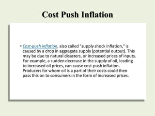 Cost Push Inflation
 