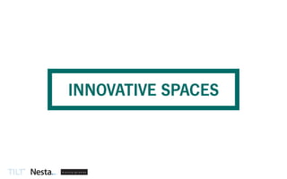 Innovative Spaces
k u r s t y g r o v e s
@studiotilt
INNOVATIVE SPACES
 