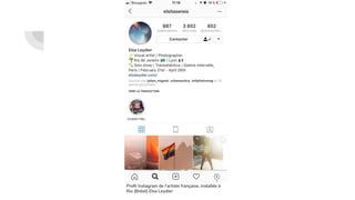 Proﬁl Instagram de l’artiste française, installée à
Rio (Brésil) Elsa Leydier
 