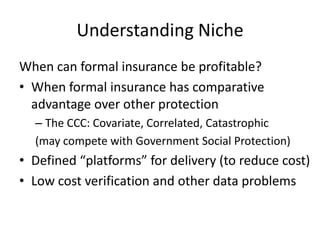 Insurance for the rural poor