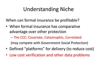 Insurance for the rural poor