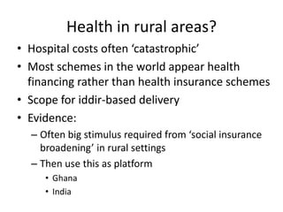 Insurance for the rural poor